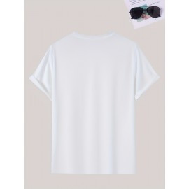 Men's Casual Short Sleeve T-Shirt with Bold 