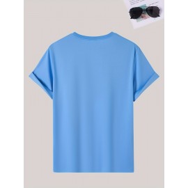 Men's Casual Short Sleeve T-Shirt with Bold 