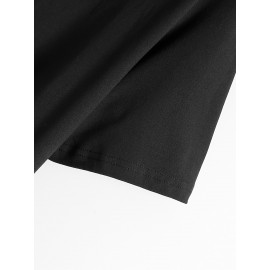 Men'S 4pcs Graphic Tee Set - Skull, Flame, Lipstick, and Letter Print Short Sleeve T-Shirts - Black Casual Summer Tees for Casual Attire, Casual Wear Tee | Bold Pattern Tee | Knitted Fabric Tee