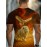 Men'S Lion and Eagle Graphic T-Shirt - Soft, Lightweight, Durable Fabric, Reddish Brown, Casual & Comfortable Fit for All Seasons, Ideal for Casual Attire and Outdoor Activities, Everyday Tshirt | Bold Print Shirt | Lightweight Shirt
