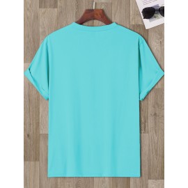 Men'S Vibrant Orange Graphic T-Shirt - 