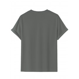 Men'S Vibrant Orange Graphic T-Shirt - 