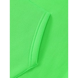 Vibrant Green Hooded Sweatshirt with Bold 