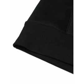 [Three-Piece Hoodie Set] Three-Piece Set Of Fashionable Element Print Hoodies, Men's Casual Pullover Sweatshirt With Long Sleeves, Slightly Stretchy Knit Polyester Fabric, Regular Fit Men's Hoodie