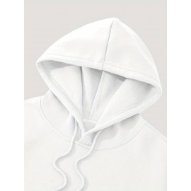 [Three-Piece Hoodie Set] Three-Piece Set Of Fashionable Element Print Hoodies, Men's Casual Pullover Sweatshirt With Long Sleeves, Slightly Stretchy Knit Polyester Fabric, Regular Fit Men's Hoodie