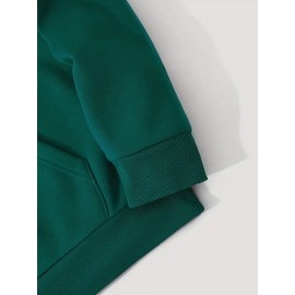 [Three-Piece Hoodie Set] Three-Piece Set Of Fashionable Element Print Hoodies, Men's Casual Pullover Sweatshirt With Long Sleeves, Slightly Stretchy Knit Polyester Fabric, Regular Fit Men's Hoodie