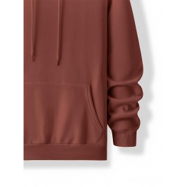 [Men's Anime Hoodie] Trendy Anime Hoodie | Men's Black with Red & White Print, Casual Drawstring Pullover, Front Kangaroo Pocket, Long Sleeve, Polyester Blend, All Seasons