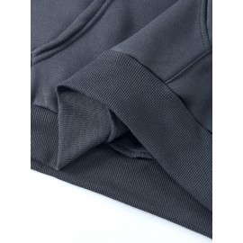 [Men's Cross Print Hooded Sweatshirt] Black Men's 